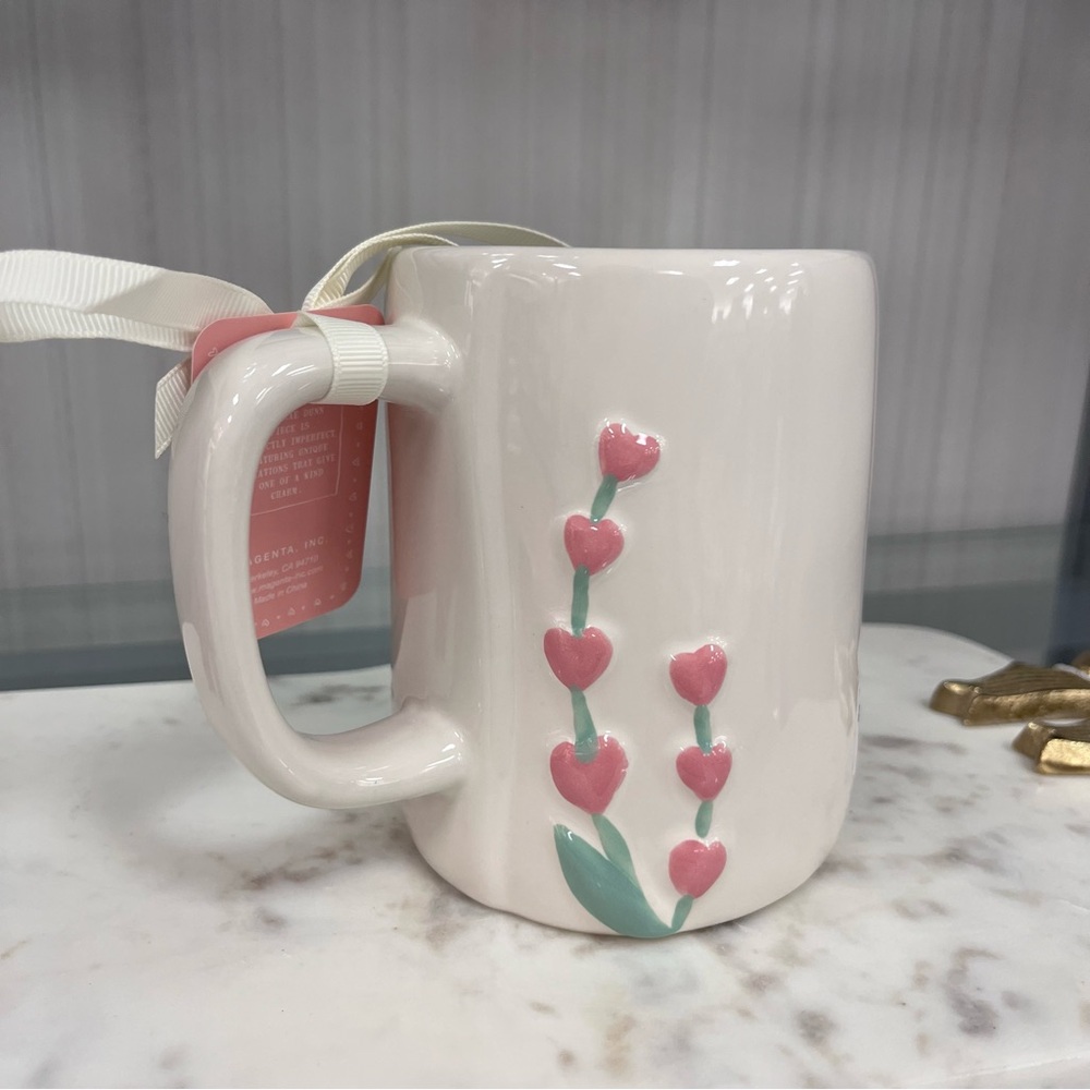 Rae Dunn Artisan Collection Mug with Black Text “Love Grows Here” - Picture 4 of 5
